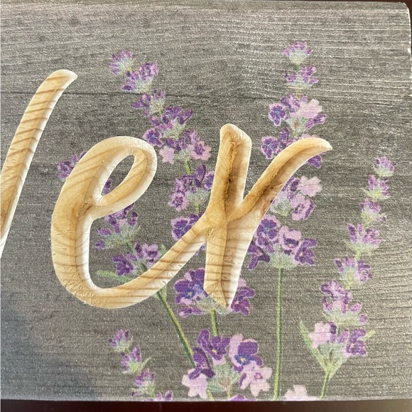 Burned Carved Wood Sign NWOT - Picture 4 of 5